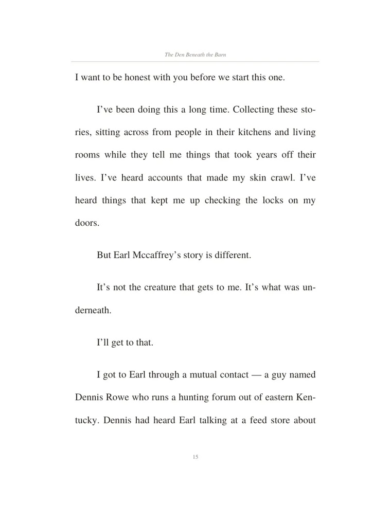 The first text page of Story I, set in large serif type